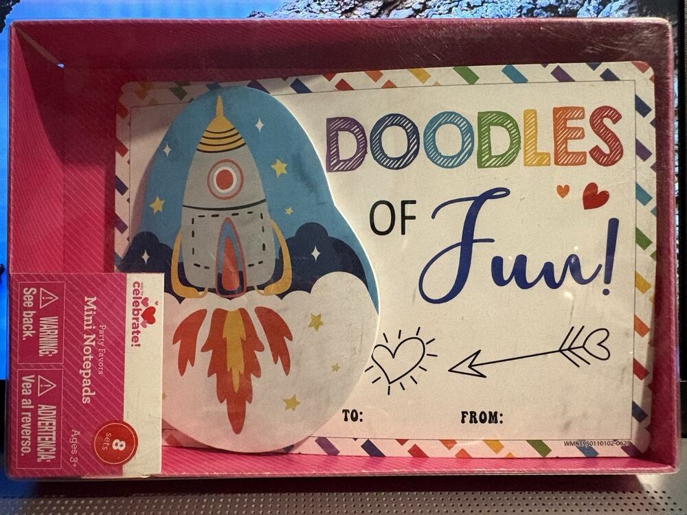Way To Celebrate Doodles of Fun Mini Notepads NEW Home School Teacher 3 Boxes